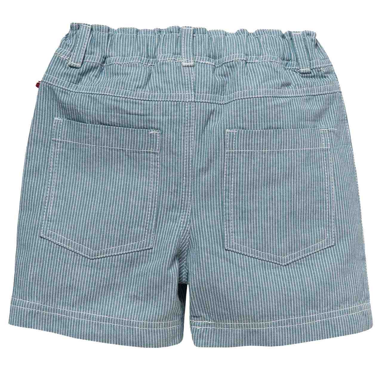 Baumwoll Shorts jeansblau gestreift
