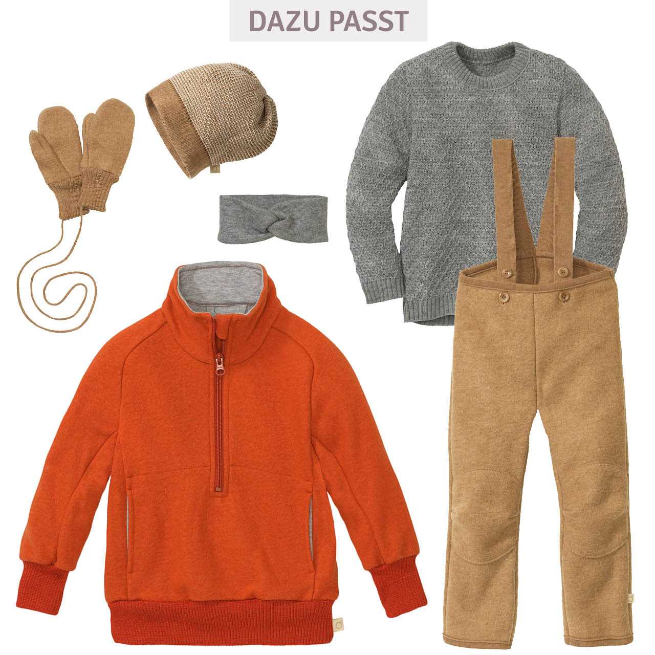 Pullover Half-Zip Sweater orange
