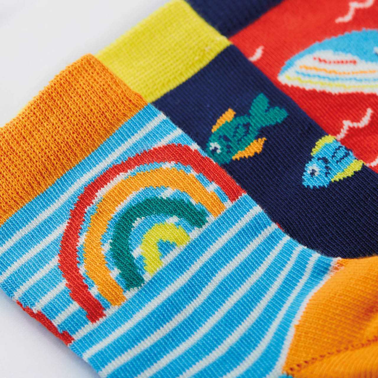 Baby Socken 3er Set Meerestiere Regenbogen