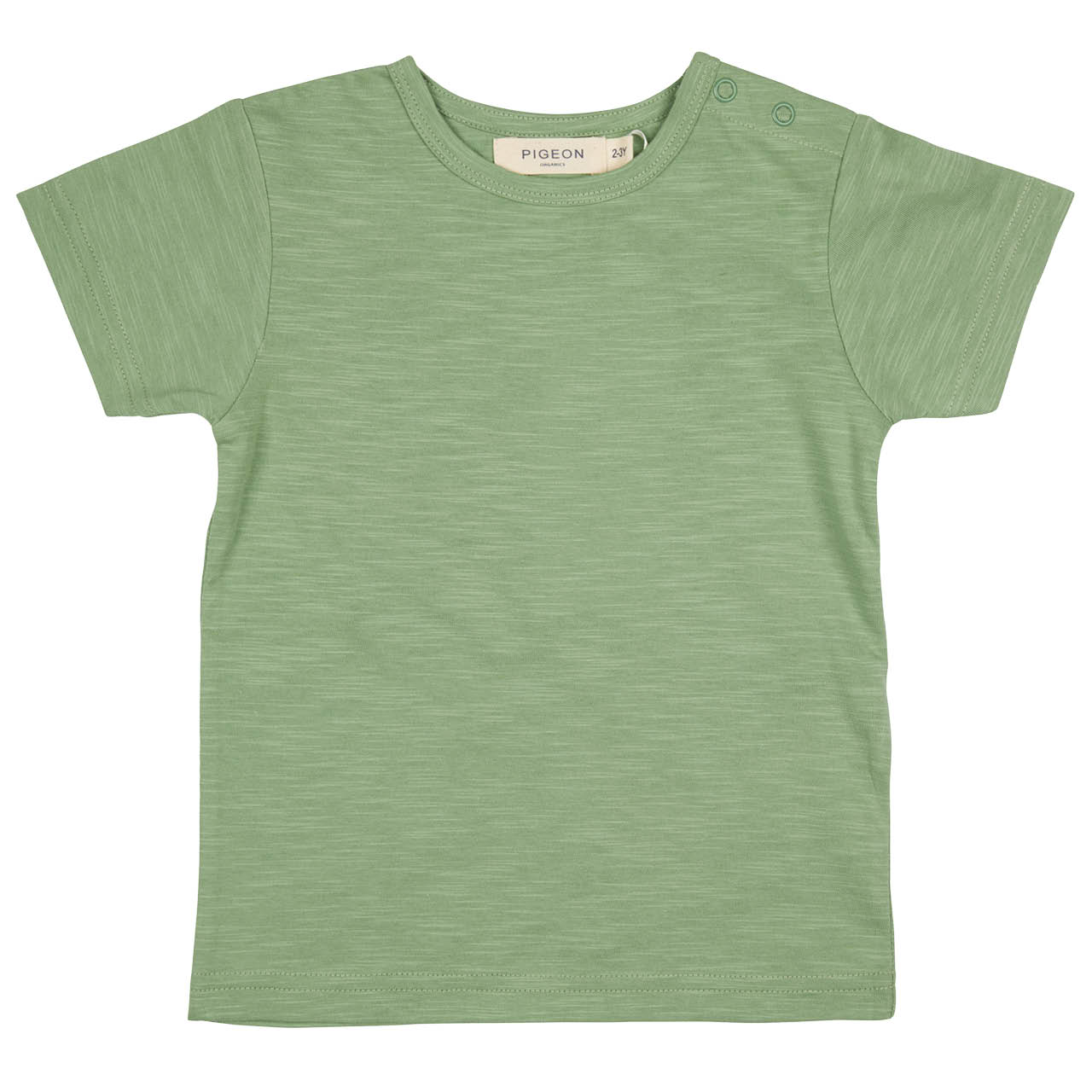 Slub Jersey Uni Shirt kurzarm grün