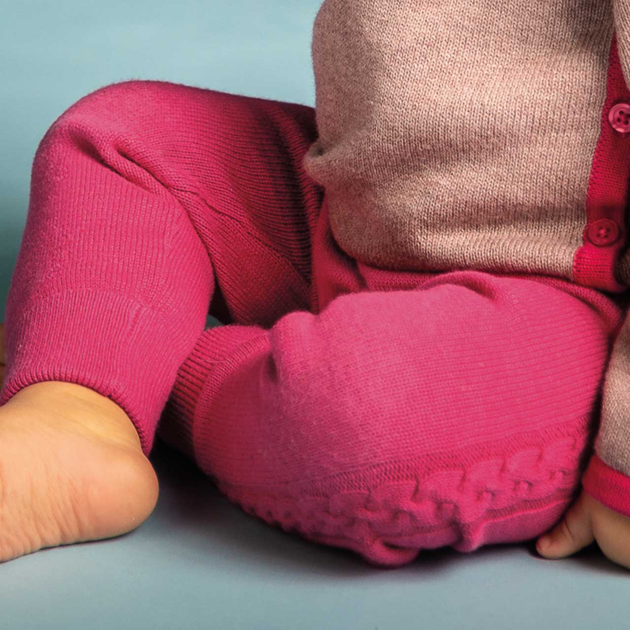 Baby  Strickleggings  in  pink