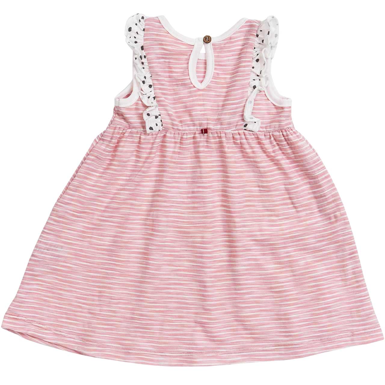 Baby Kleid Sommer ohne Arm rosa geringelt