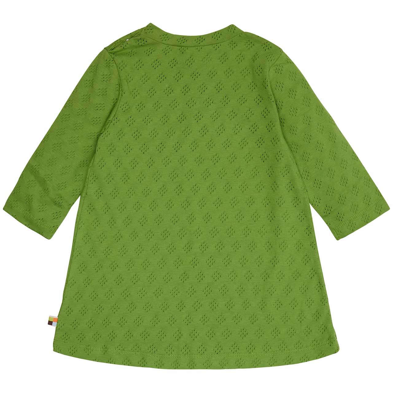 Jaquard Kleid langarm grün