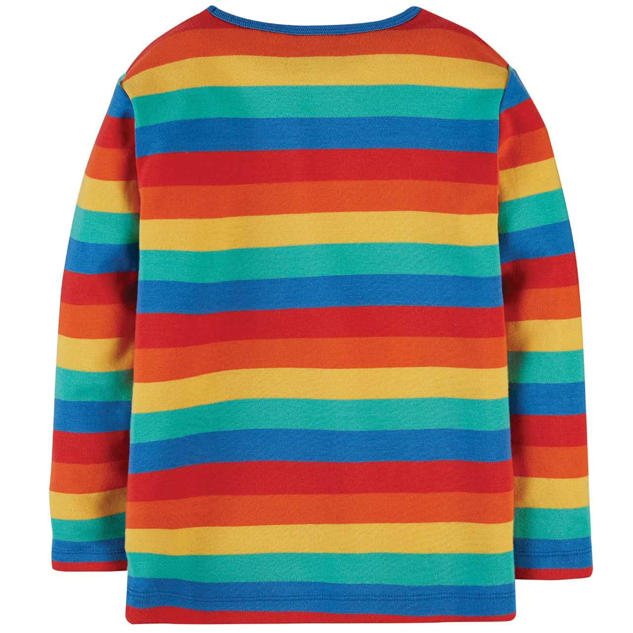 Griffiges Shirt langarm Regenbogen-Design