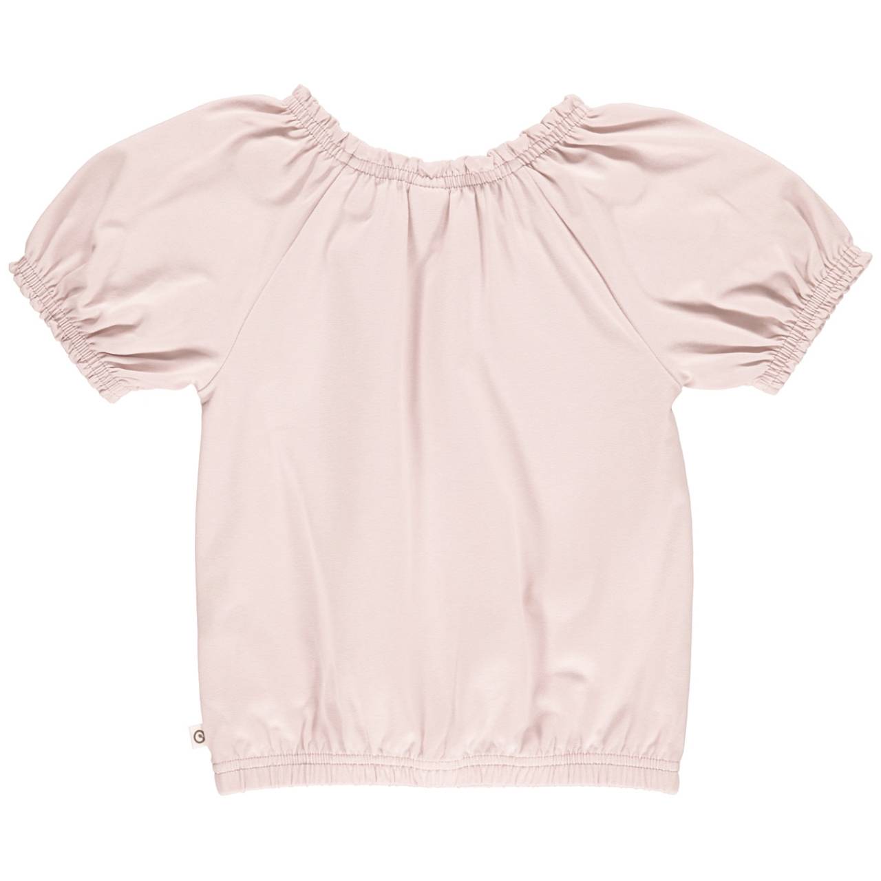 T-Shirt Puffärmelchen Kragenbereich komplett elastisch rose