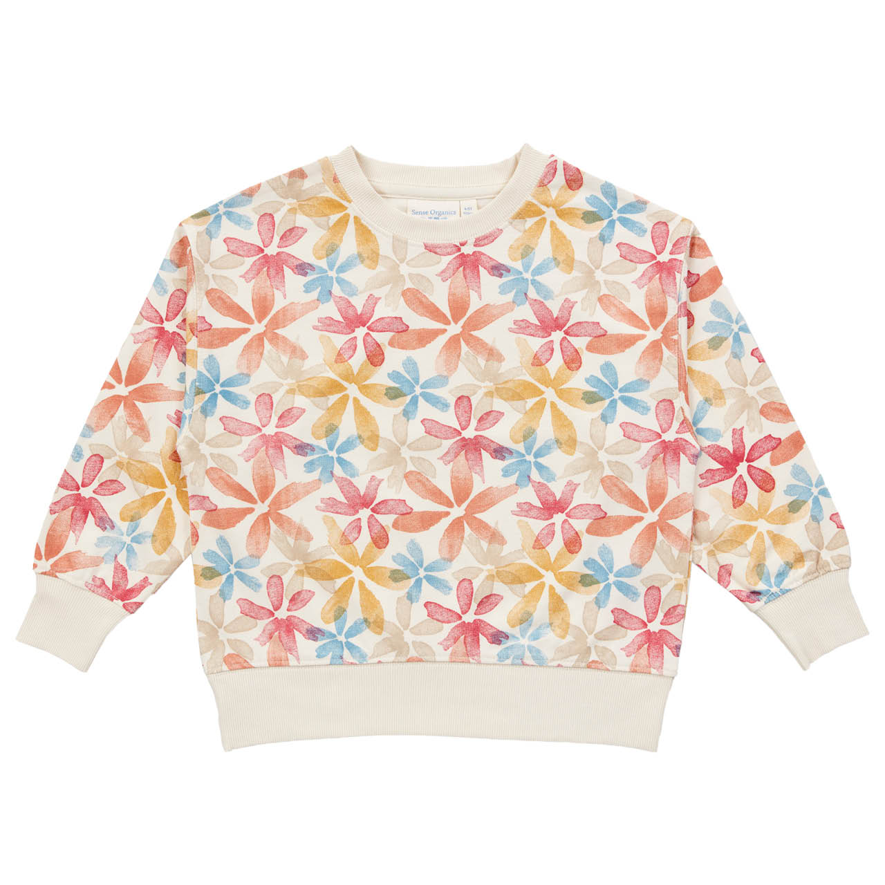 Leichter Sweater Blumen-Muster