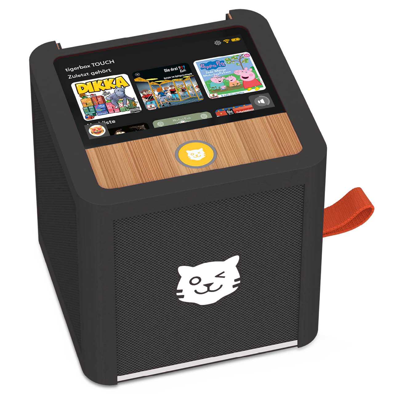 Tigerbox – schwarze Hörbox für Kinder