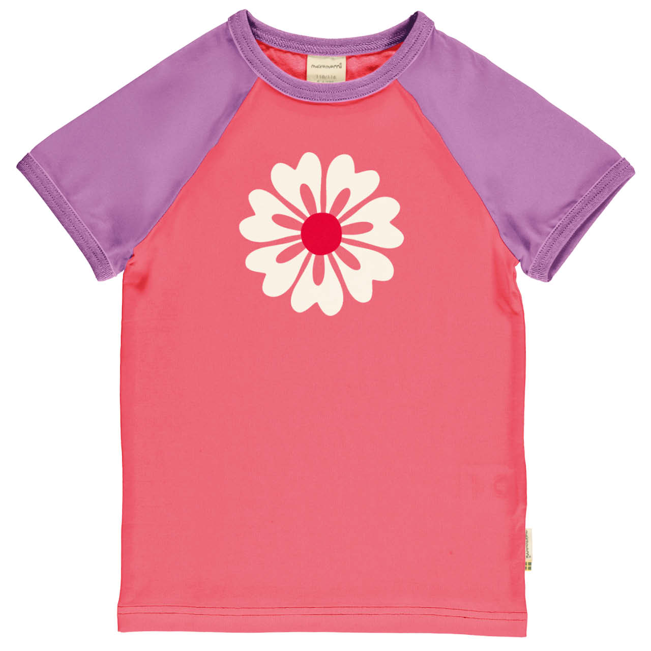 Weiches Raglan T-Shirt Blume pink