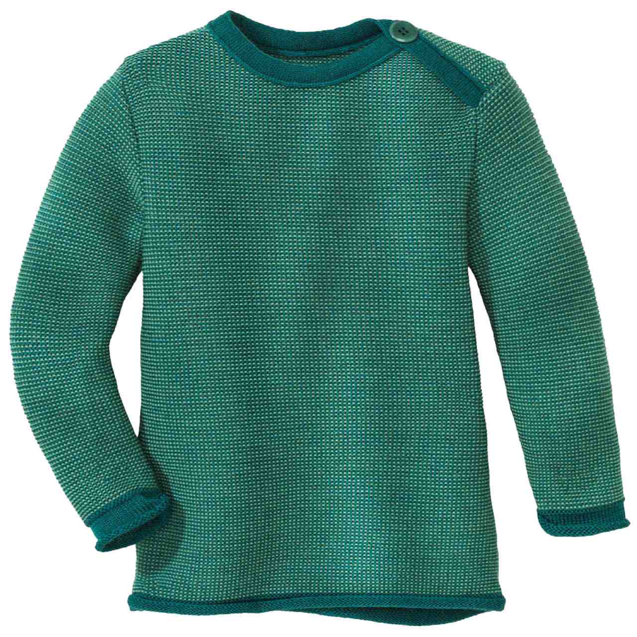 Pullover Baby Schurwolle pacific-grün