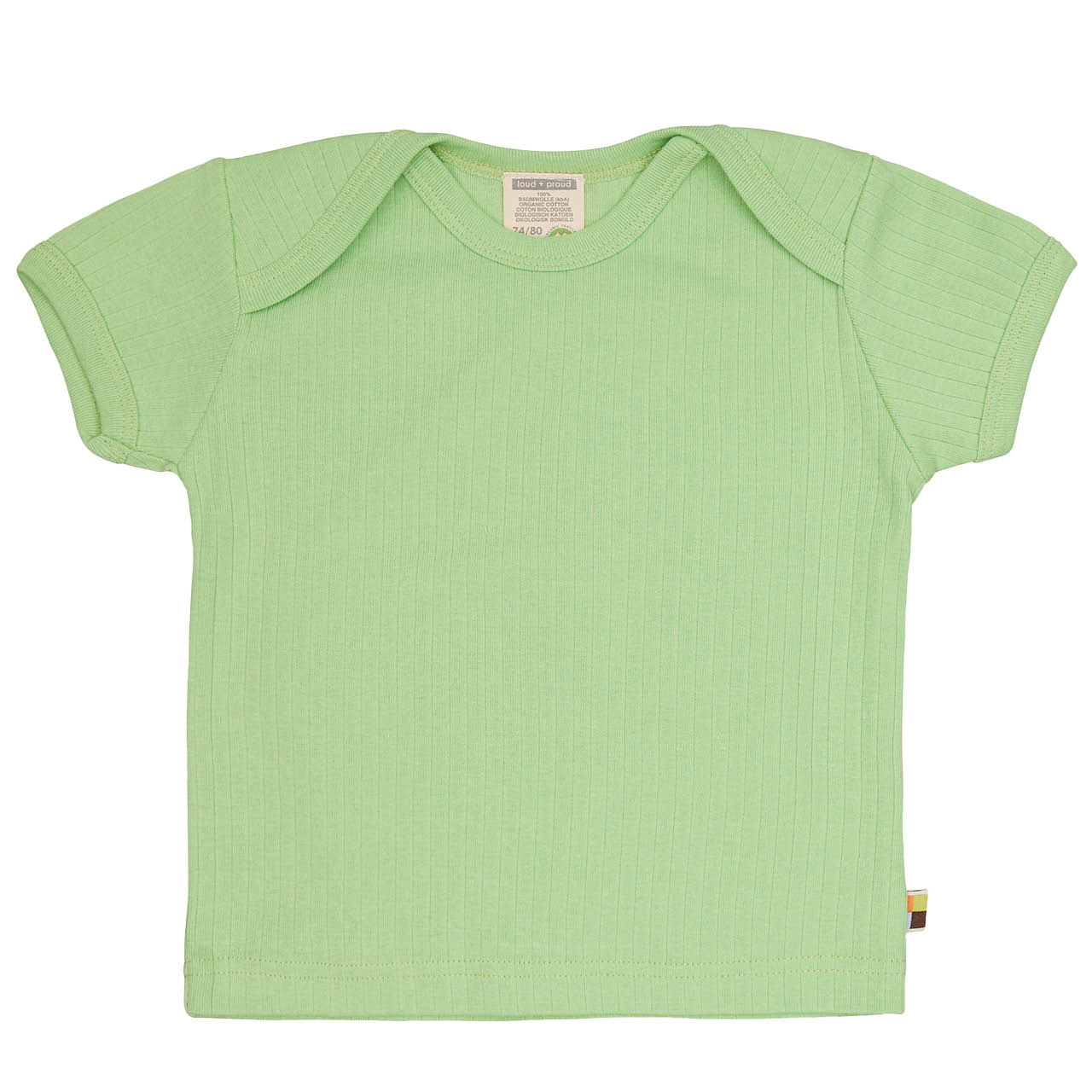 Weiches T-Shirt Rippe hellgrün