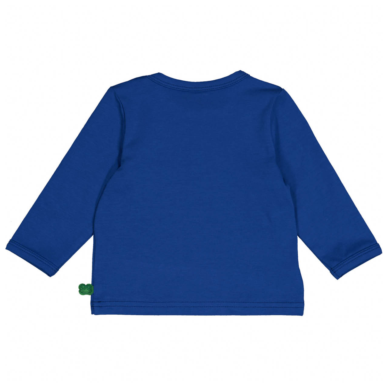 Dehnbares Basic Langarmshirt blau