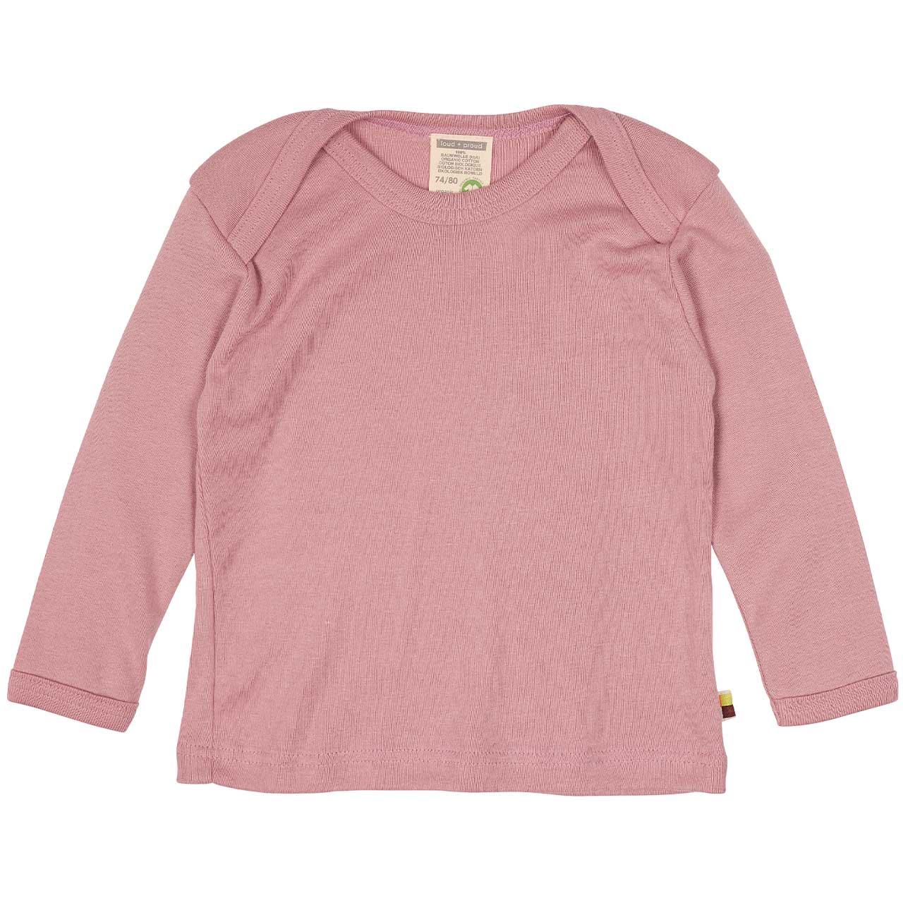 Feinripp Shirt weich und elastisch 100% Baumwolle rosa