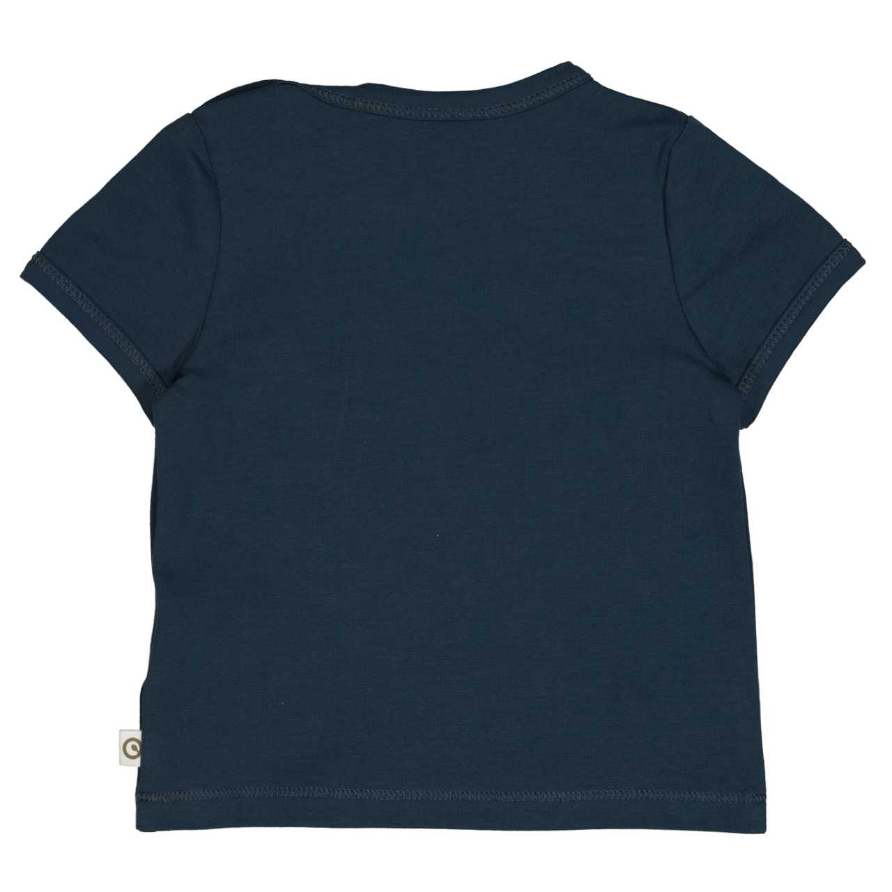 Schlichtes elastisches T-Shirt nachtblau