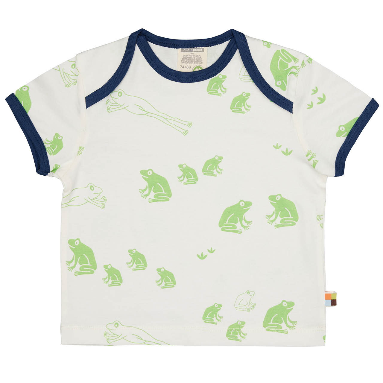 Kurzarm Shirt Frosch hellgrün