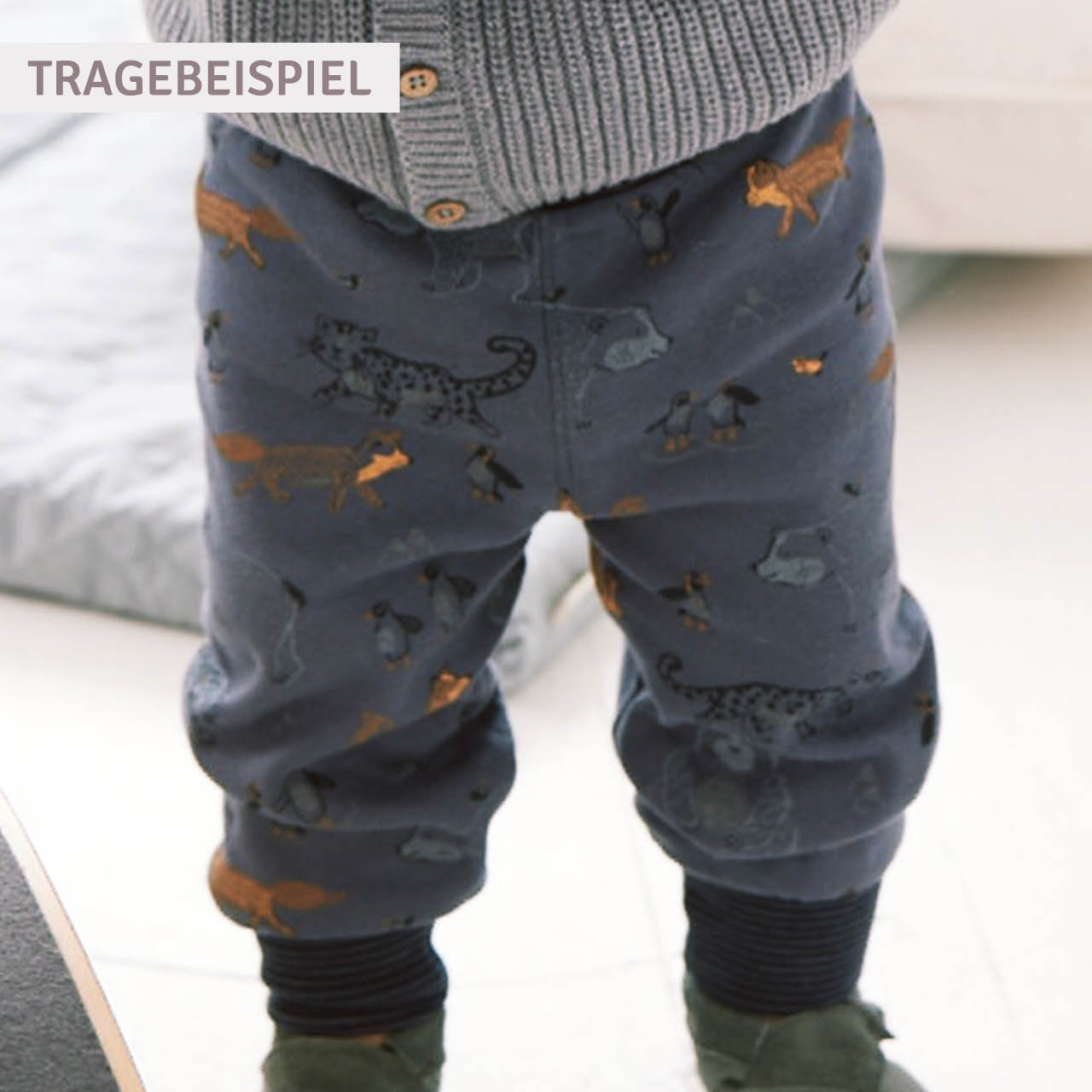 Weiche Wendehose Monster taupe