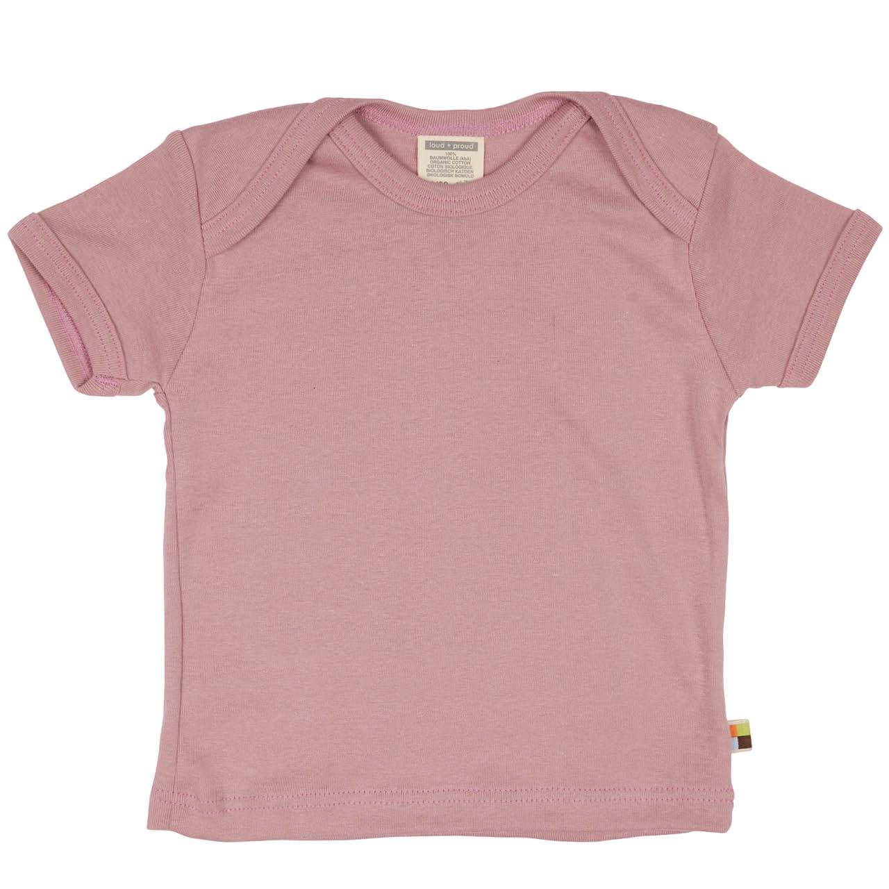 Leichtes T-Shirt Rippe uni rosa