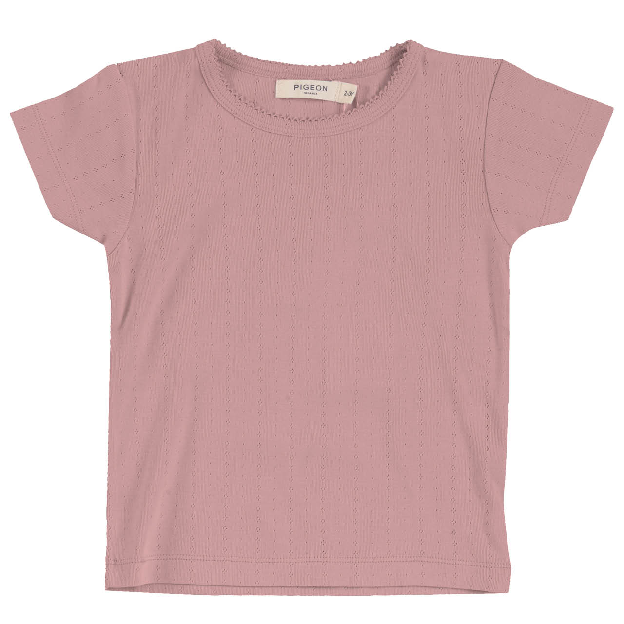 Mädchen T-Shirt Pointelle rosa