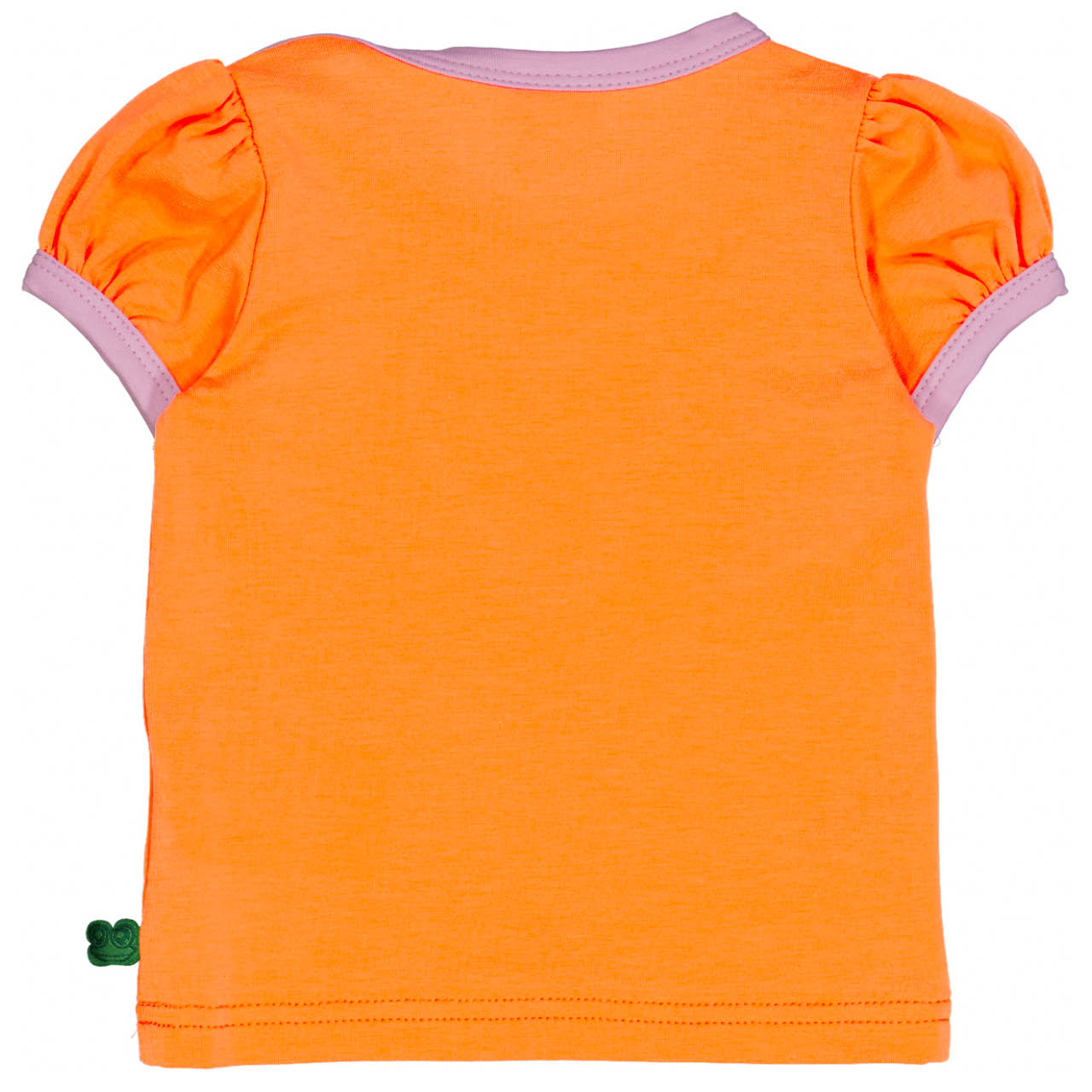 T-Shirt Puffärmel Herz orange