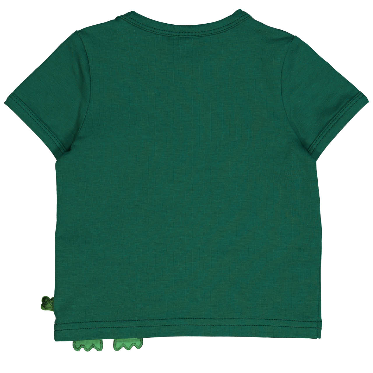 Kurzarm T-Shirt Krokodil Applikation grün