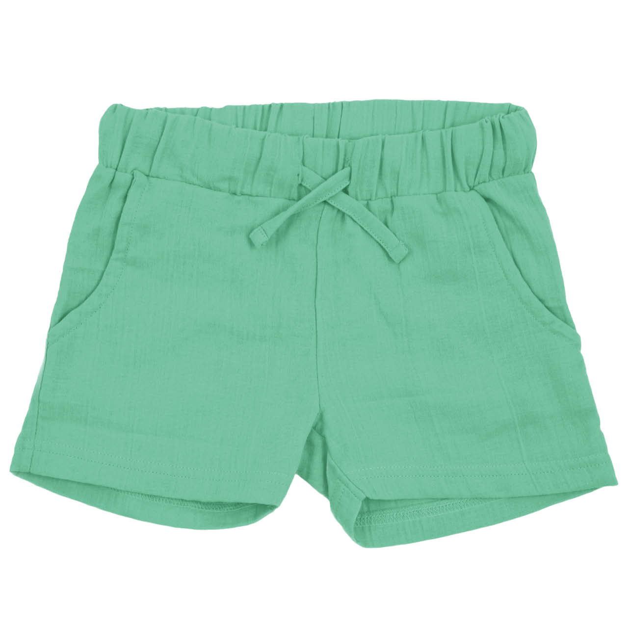 Kurze Musselin Shorts grün