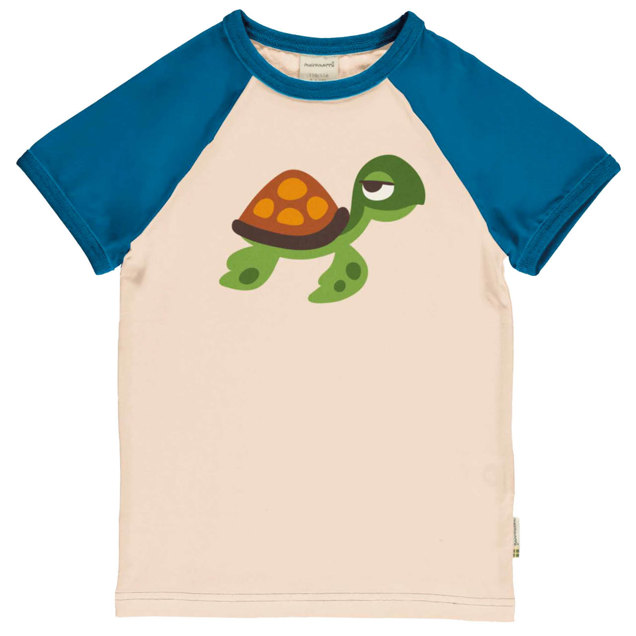 Weiches Raglan T-Shirt Schildkröte beige