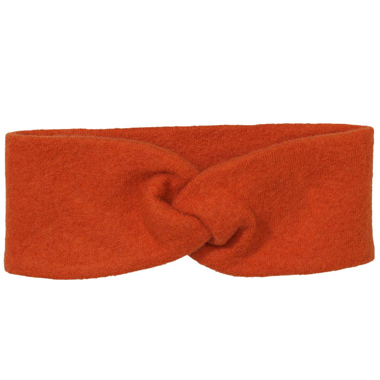 Warmes Stirnband Wolle orange