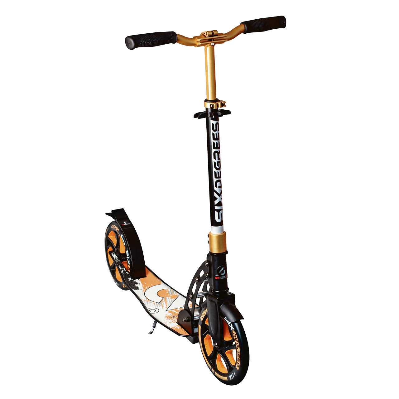 Alu Scooter in Gold mit 215/230mm-Rädern