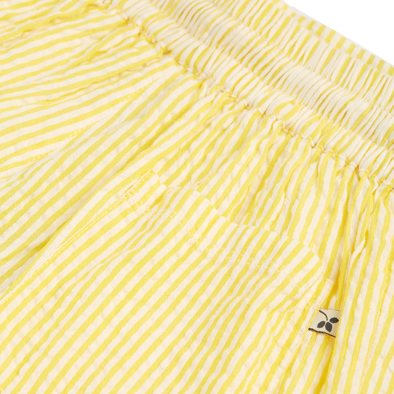 Leichte gelbe Streifen Shorts