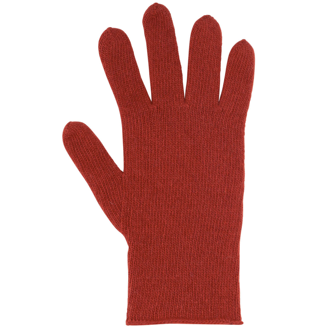 Damen Fingerhandschuhe Wolle Kaschmir rot