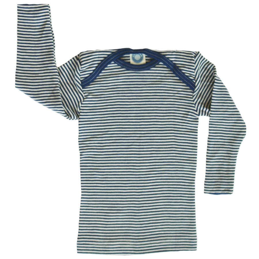 Cosilana Shirt blau geringelt Wolle