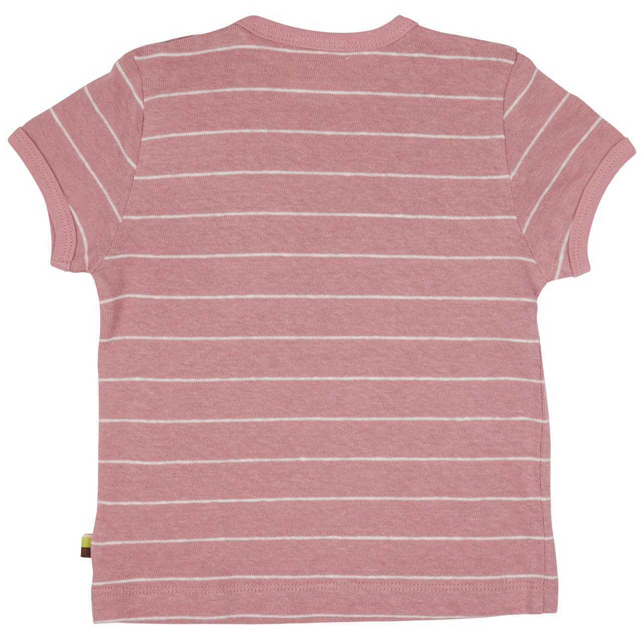 Leichtes Leinen Shirt kurzarm rosa geringelt