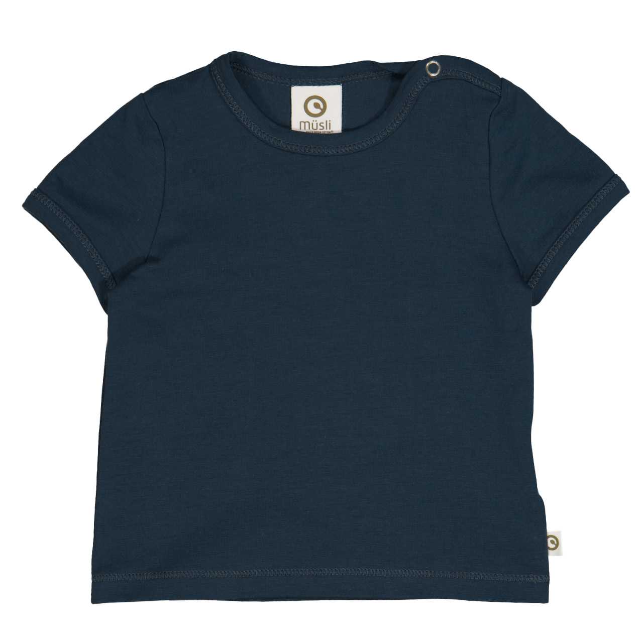 Schlichtes elastisches T-Shirt nachtblau