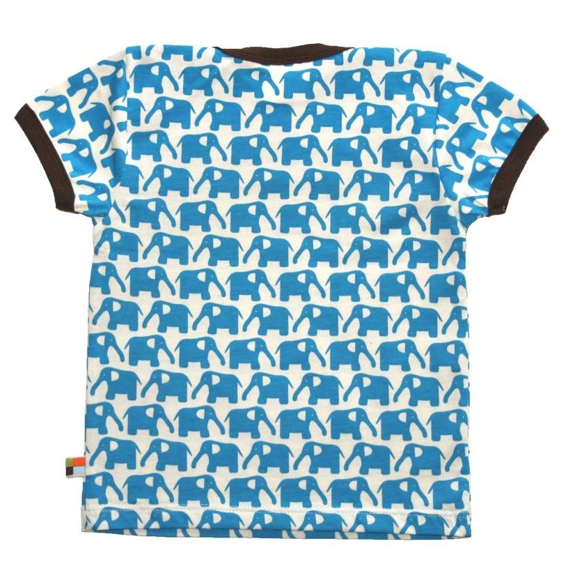 Shirt kurzarm Elefant blau