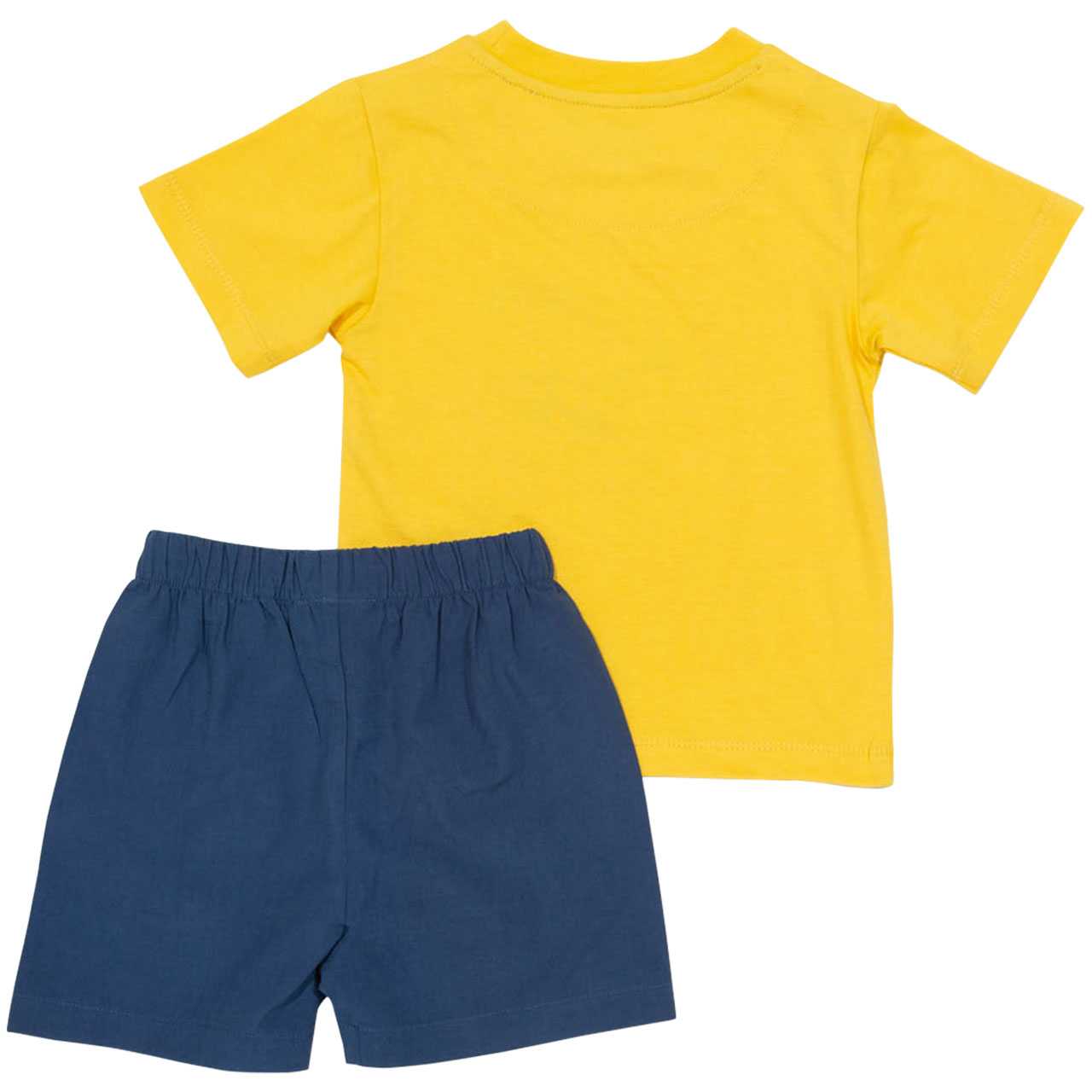 Dino Sommer Schlafanzug gelb navy