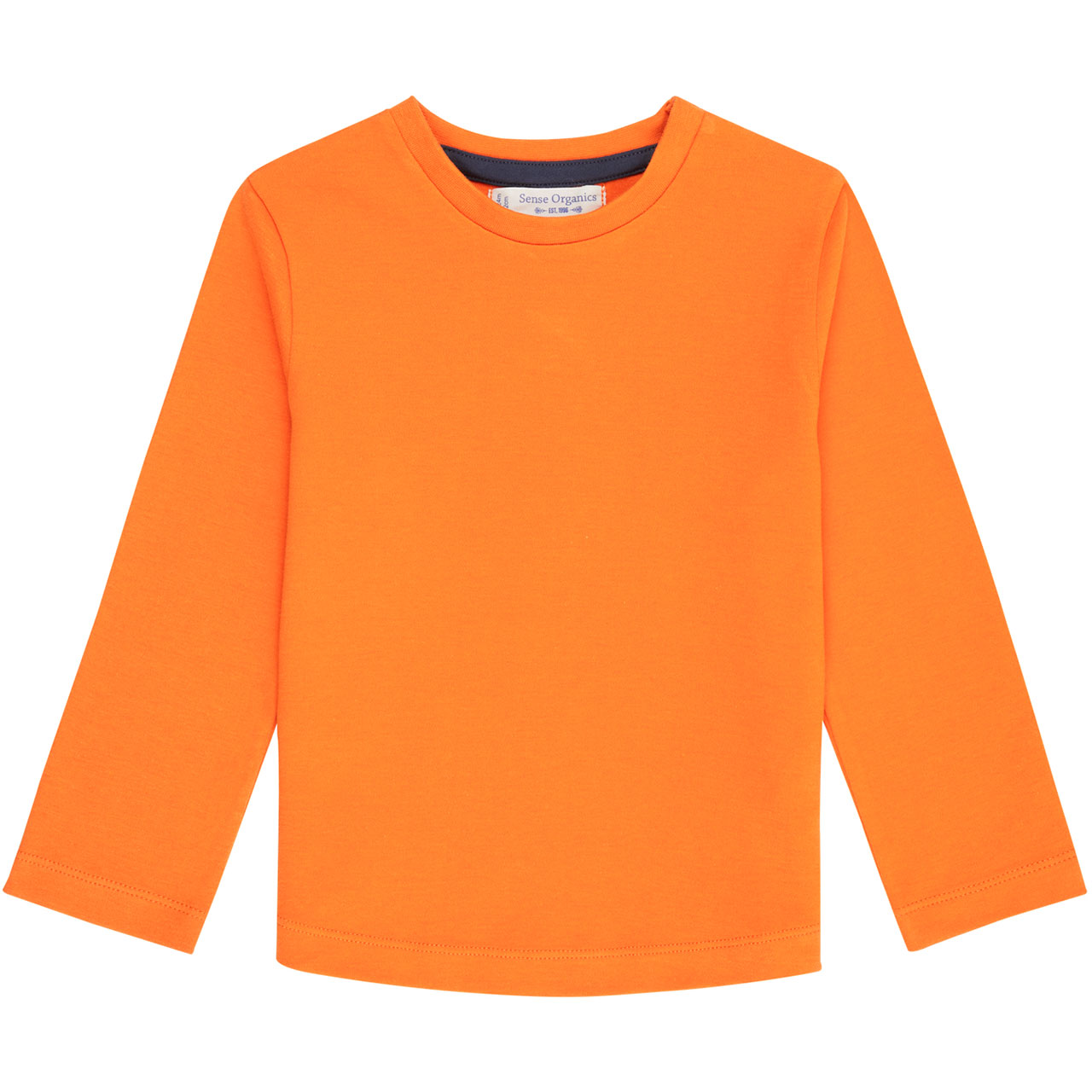 Robustes Langarmshirt uni in orange