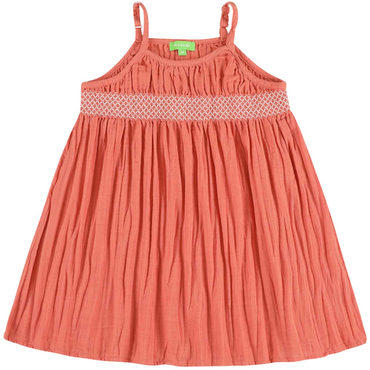 Sommer Kleid Musselin Spaghettiträger rosa