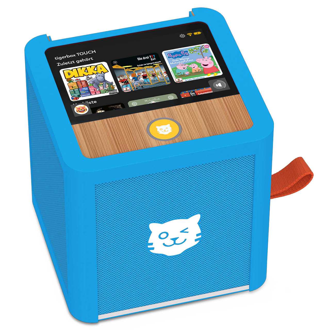 Tigerbox – blaue Hörbox für Kinder