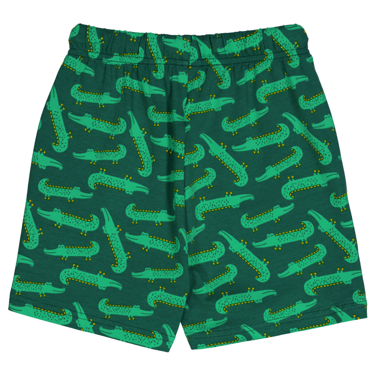 Weite Jersey Shorts Krokodile grün