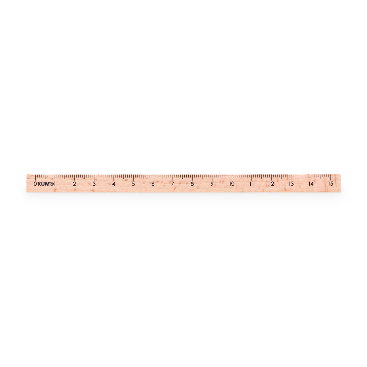 Holz-Lineal 15 cm Quadratlineal