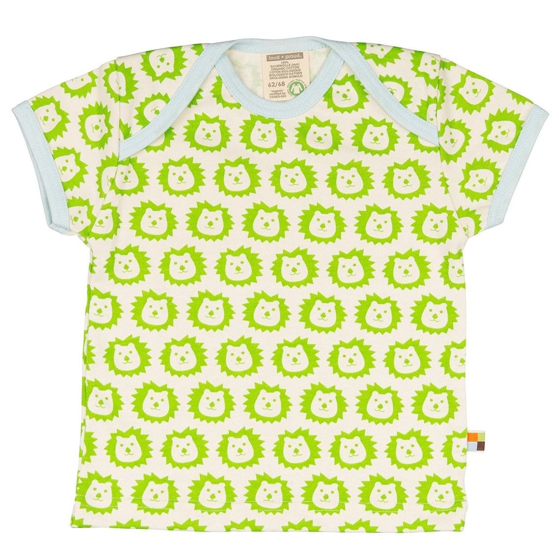Loud and Proud Bio Shirt mit Löwen grün