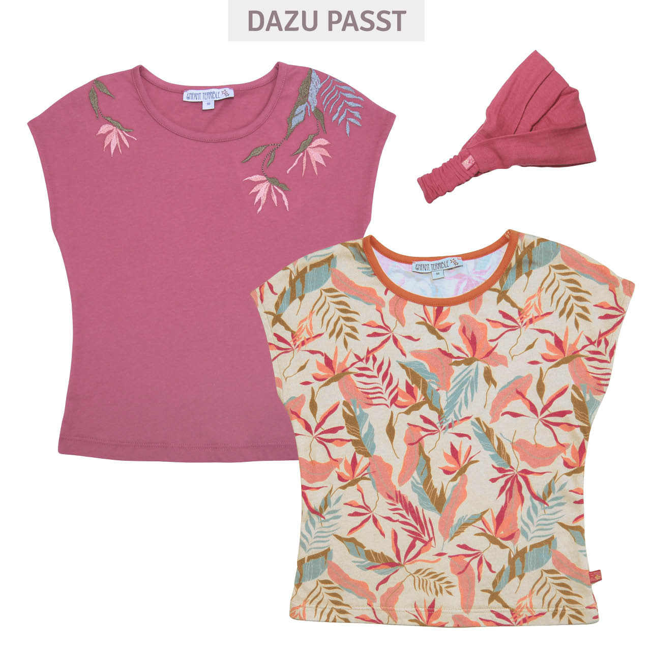 Sommer Haarband Musselin pink