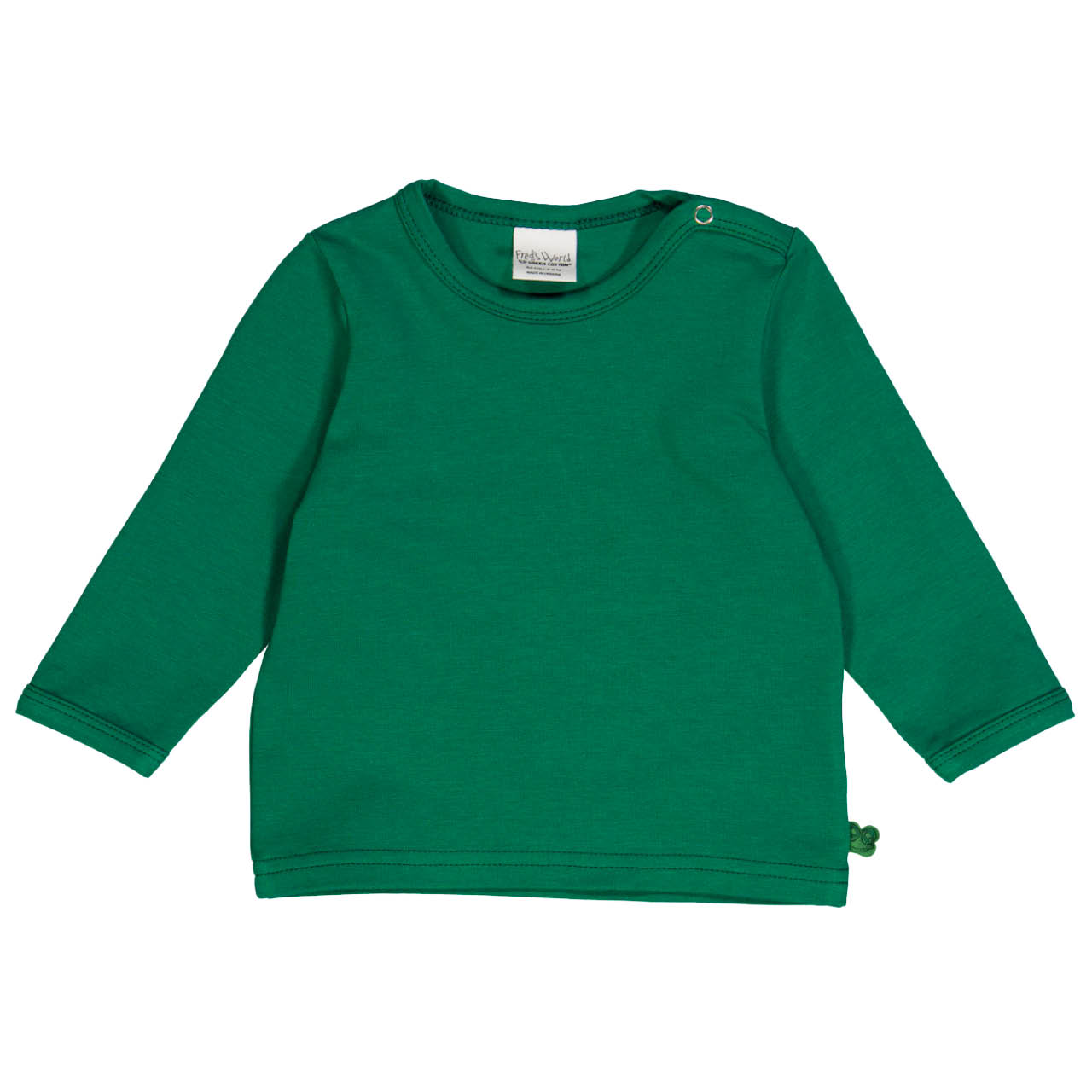 Dehnbares Basic Langarmshirt dunkelgrün