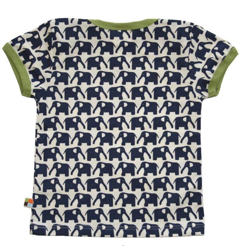 Shirt kurzarm Elefant marine