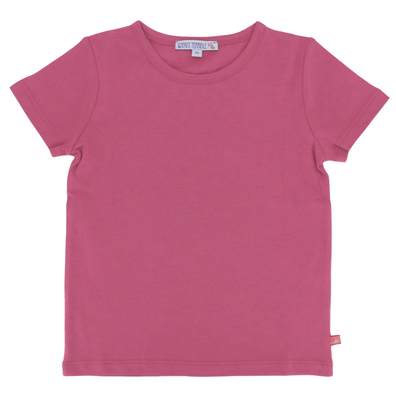 Pinkes Shirt kurzarm uni Basic