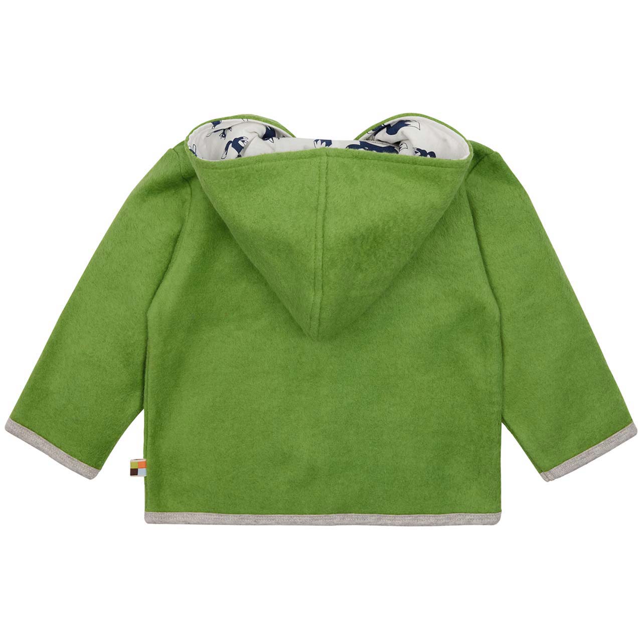 Kuschelige Jacke Baumwoll-Fleece grün
