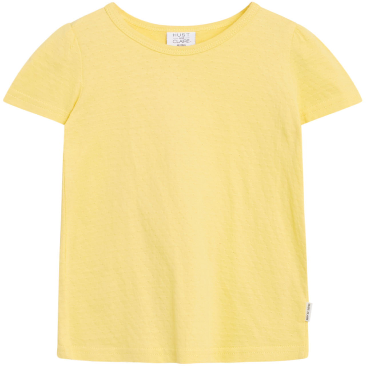 Struktur Shirt kurzarm uni in gelb