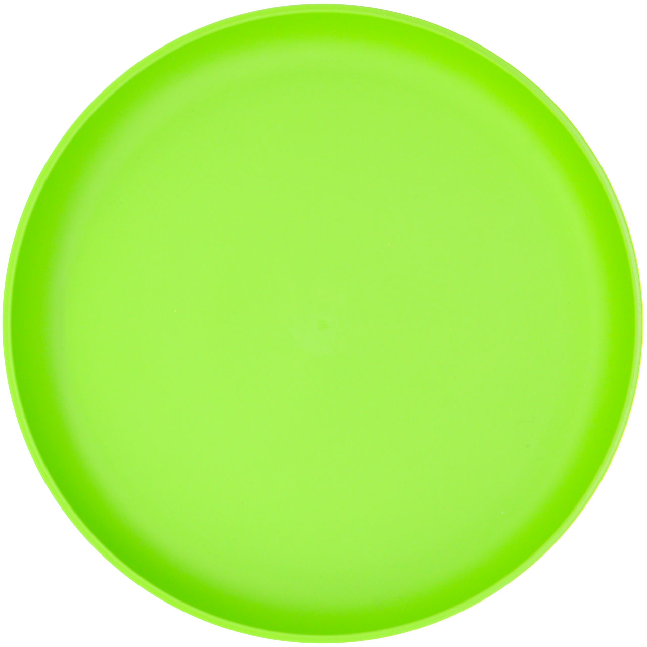 Teller melanienfrei & bruchsicher grün  - 2,4 x 18 cm