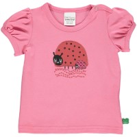 Süßes Baby T-Shirt kurzarm Marienkäfer pink