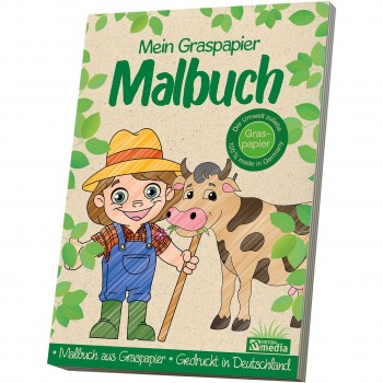 Mein Graspapier Malbuch - Bauernhof