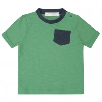 Grünes Shirt kurzarm Brusttasche